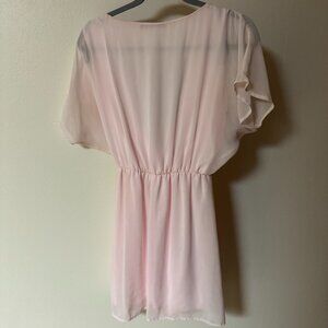 Honey Punch Soft Pink Flowy Dress